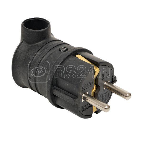 Вилка угловая 16А 2P+PE 230В IP44 каучук черн. PROxima EKF RPS-017-16-230-44-r