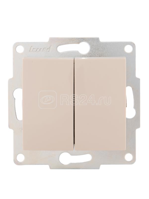 Выключатель 2-кл. 1п СП Karina 10А IP20 механизм крем. LEZARD 707-0388-101