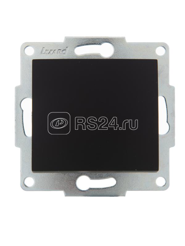 Выключатель 1-кл. 1п СП Karina 10А IP20 механизм черн. бархат LEZARD 707-4288-100