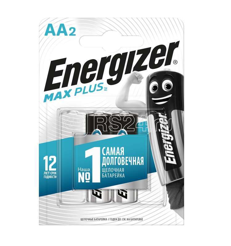 Элемент питания алкалиновый AA/LR6/316 Max Plus BL2 (блист.2шт) Energizer 696141