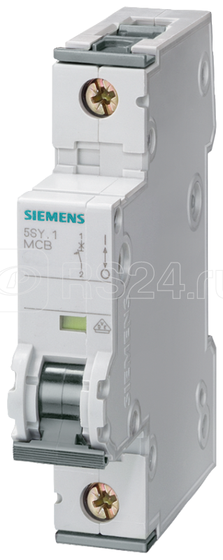 Выключатель автоматический модульный 1п C 25А 25кА 1мод. 400В AC 70мм Siemens 5SY81257