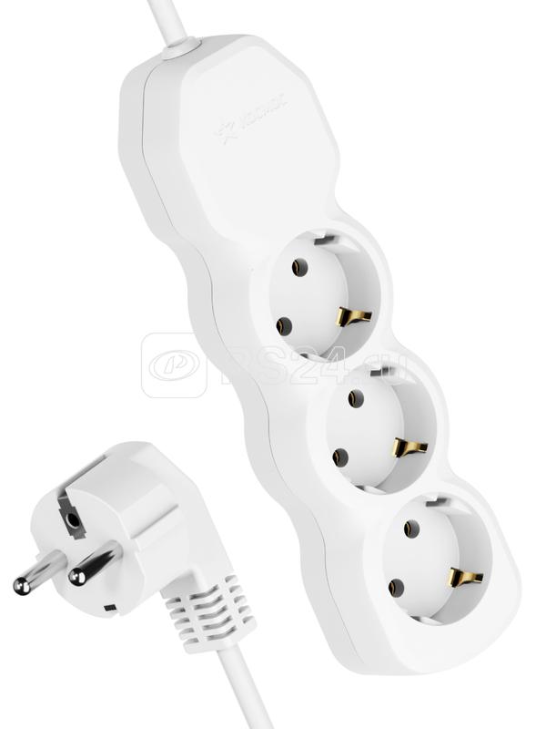 Удлинитель 3х5м с заземл. 10А IP20 ПВС 3х0.75 КОСМОС YKsm5m-3g-Z(10A)P