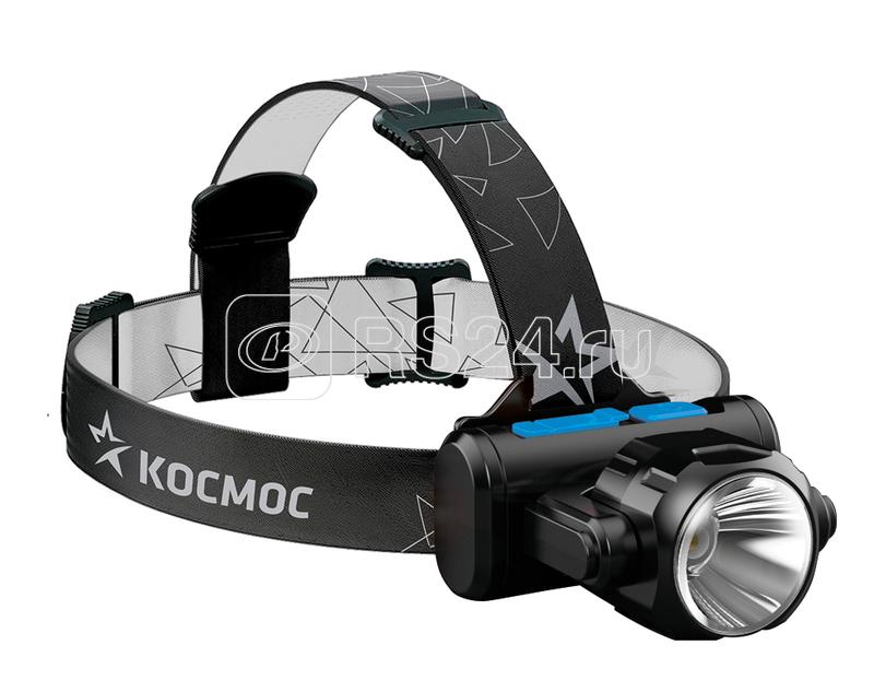 Фонарь аккумуляторный налобный XPE 3Вт COB 5Вт аккум. LI-on 1.2А.ч ЗУ Micro USB КОСМОС KOCH5WLi-On