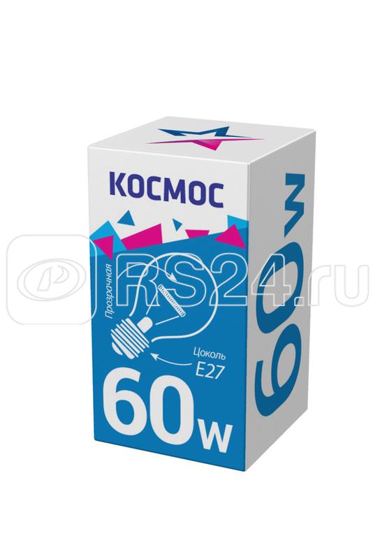 Лампа накаливания 60Вт A50/A55 прозрачная E27 230В КОСМОС LKsmSt55CL60E27v2