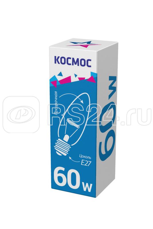 Лампа накаливания Свеча 60Вт E27 прозр. Космос LKsmSCnCL60E27v2