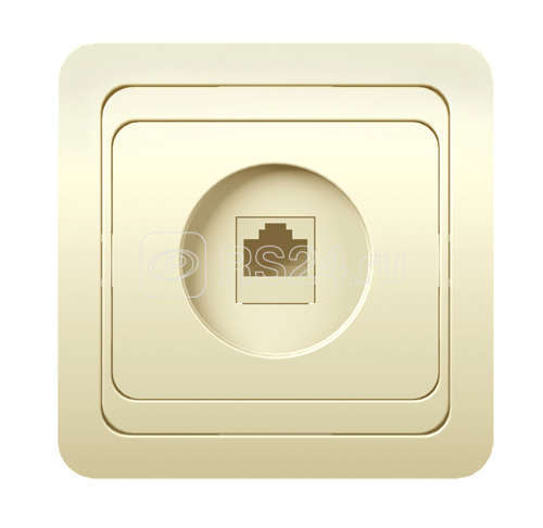 Розетка компьютерная 1-м СП Classic RJ45 10А IP20 крем. POWERMAN 1156520
