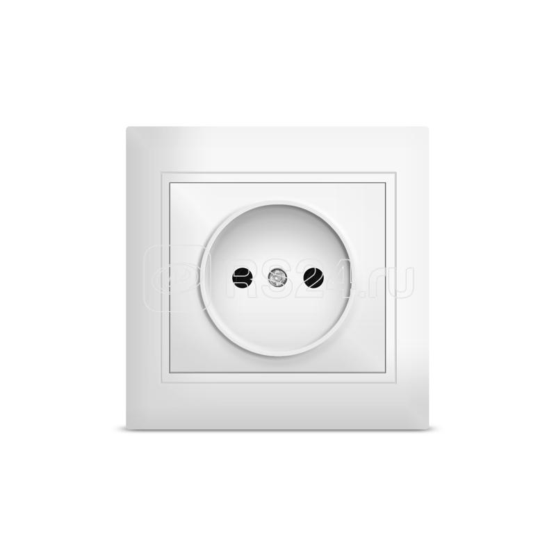 Розетка 1-м СП Севиль 16А IP20 без заземл. бел. UNIVersal С0022