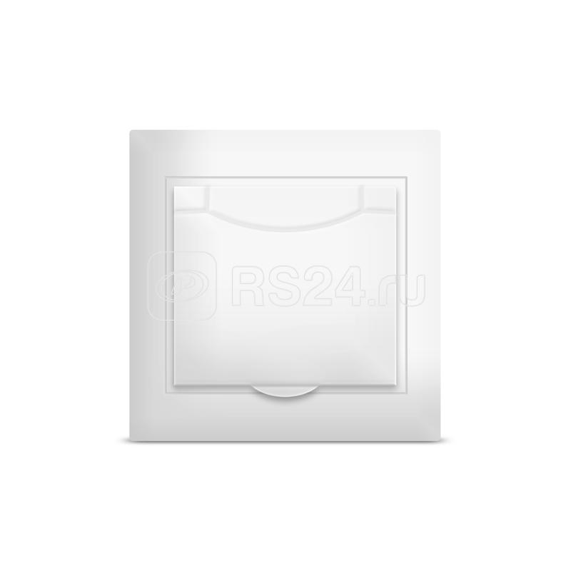 Розетка 1-м СП Севиль 16А IP20 с заземл. с крышкой бел. UNIVersal С0029