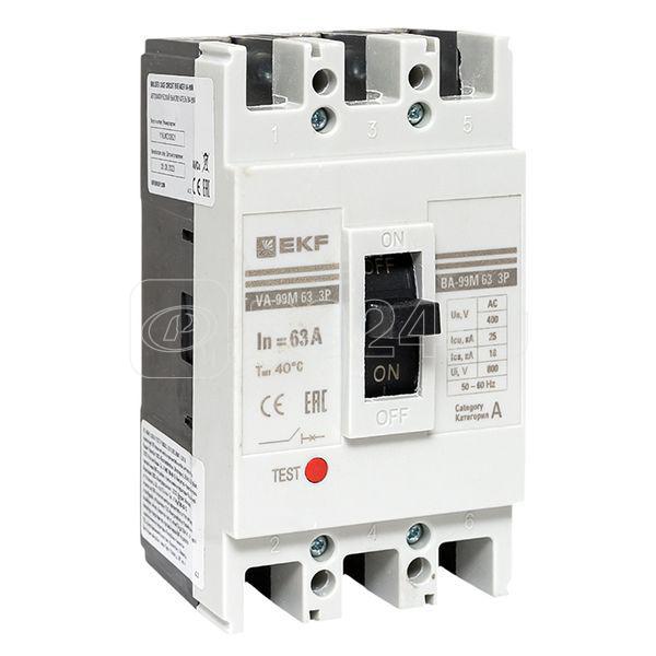 Выключатель автоматический 3п 63/63А 25кА ВА-99М PROxima EKF mccb99-63-63m