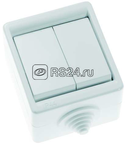 Выключатель 2-кл. ОП 10А IP44 А510-235 бел. Кунцево 5905