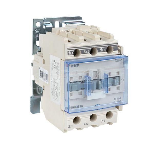 Контактор КМЭ-3 40А кат. 230В AC 1НО+1НЗ EKF ctr-s-40-220