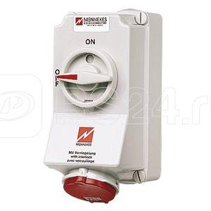 Розетка наружн. уст. Duo 32А 3P+E+N IP44 с мех. блок Mennekes 5108A